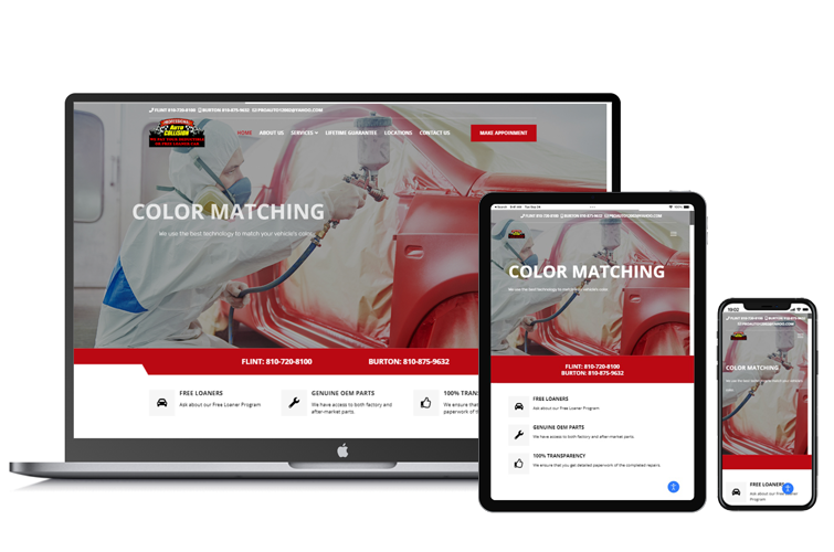 Auto Professional Website Design | Website Development | Certified Business Solutions | Michigan | AI SEO