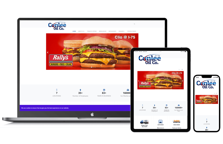 Conlee Oil Birch Run Website Design | Website Development | Certified Business Solutions | Michigan | AI SEO